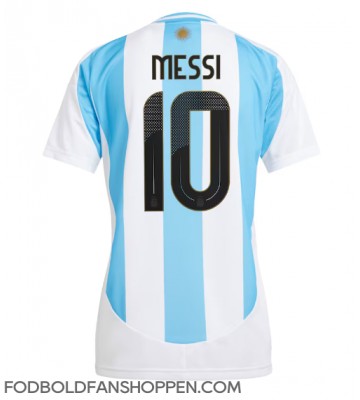 Argentina Lionel Messi #10 Hjemmebanetrøje Dame Copa America 2024 Kortærmet